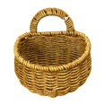 thumbnail image 1 of Cesta de almacenamiento de ratán sintético para decoración del hogar, cesta colgante multifuncional. S, 1 of 9