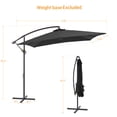 thumbnail image 3 of ACEGOSES 8.2×8.2FT Backyard Offset Hanging Umbrella , Square Canopy, Steel Pole and Ribs for Outdoors, Beaches and Lawns, Black, 3 of 8