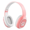 thumbnail image 2 of Auriculares inalámbricos SUSUchens con cancelación activa de ruido, sonido HiFi, compatible con tarjeta de memoria, plegables, compatibles con Bluetooth 5.3, color rosa, 2 of 8