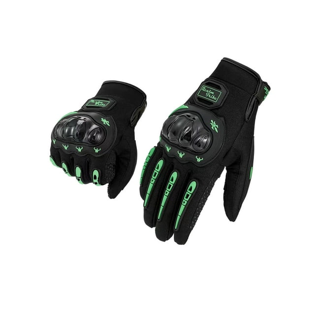 Rbaofujie Motorcycle Gloves Touchscreen Riding Gloves Suitable For 9.5 To 10cm Palm Width Racing Motocross Riding Bike Gloves One Pair Green