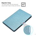 thumbnail image 4 of Dteck Case for iPad 10.2-inch 9th Generation 2021,Magnetic Bling Glitter PU Leather Card Holder Wallet Folio Kickstand Shockproof Cover for iPad 8th/7th Gen 10.2",Blue, 4 of 5