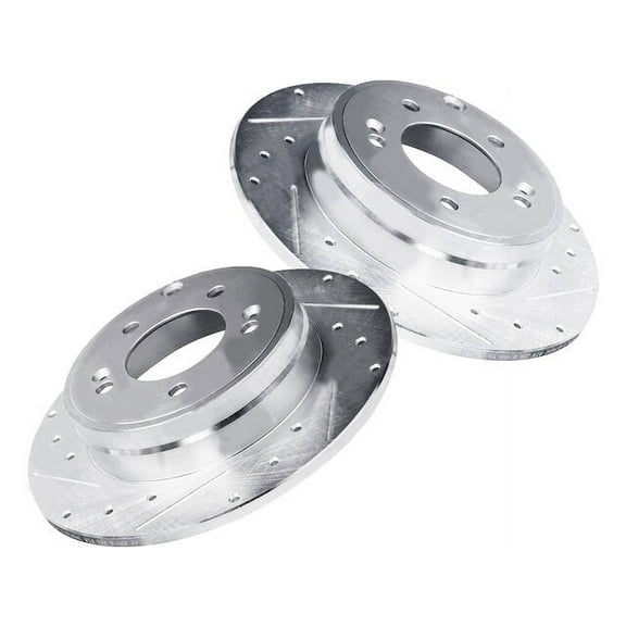 Rear Brake Rotor Set - Compatible with 2011 - 2017 Kia Optima Naturally Aspirated 2012 2013 2014 2015 2016