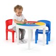 thumbnail image 3 of Humble Crew Playtime 2 in 1 Plastic Building Block-Compatible Activity Table and Chairs Set, Child, 3 of 7
