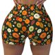 thumbnail image 2 of Balery Harvest Pumpkins Pantalones cortos de entrenamiento estampados para mujer, sin costuras, ajustados, para gimnasio, yoga, correr, deportes, ejercicio activo, fitness.-Small, 2 of 8