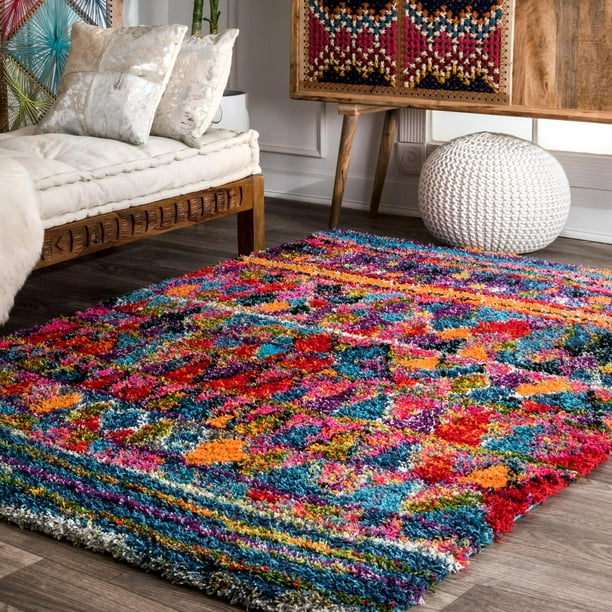 nuLOOM Leisha Moroccan Shaggy Area Rug