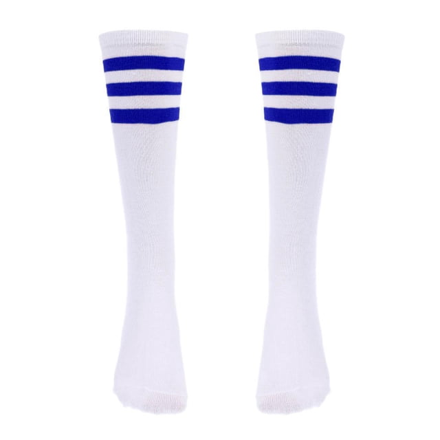Calcetines de Piernas de Fútbol de Mujeres Estiramiento Más de Protección , S + StripedC S blanco + rayas C DYNWAVEMX Calcetines altos de la rodilla