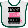 thumbnail image 3 of Inktastic Breast Hope Love Cure Boys or Girls Baby Bib, 3 of 4