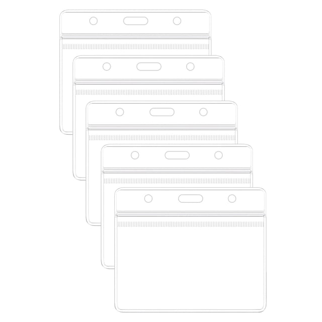 Paquete de 3/5/10 protectores de tarjetas de 4 x 3 pulgadas Tarjetas de funda para tarjetas de vacunación yeacher protector de tarjeta