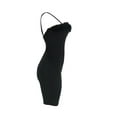 thumbnail image 6 of Qiylii Women's Sexy Feather Party Coctail Dress Faux Fur Trim Elegant Spaghetti Strap Bodycon Mini Dress Evening Club Wear, 6 of 8