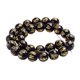 thumbnail image 4 of 1 hebra de de obsidiana espaciadoras intermedias artesanales decorativas Baoblaze Perlas de obsidiana espaciador, 4 of 7