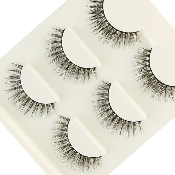 False Eyelashes Clusters Natural Strip Lashes Adhesive Reusable Natural Volume 1 Box Luxury 3D False Lashes Strip Eyelashes Long Natural Party(Buy 2 save 10%)