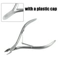 Unique Bargains 1 Set Easy Grip Toe Nail Clippers for Thick Nail Silver