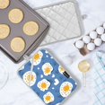 thumbnail image 5 of Yayeee Pot Holders Kitchen Heat Resistant with Pockets 7"x9.8" Cotton Oven Cooking Hot Pads, Cute Fried Eggs, 5 of 7