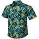 thumbnail image 4 of Camisas hawaianas para hombre, camisa informal de manga corta con estampado floral y botones, estilo tropical, para vacaciones de verano, playa, Aloha, 4 of 4