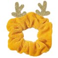 thumbnail image 1 of Chouchou en Flanelle de Noël avec Bois de Cheval Mignon, Élastique pour Queue de Cheval, 1 of 10