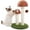 Mushroom Brown, variant on Cat Scratching Post, Mushroom Cat Scratcher Cute Cat Tree Tower with Thick Scratching Post & Removable Flower Cats Bed [Dia=15.7''], Tall Post for Kittens and Indoor, Pink