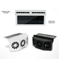 thumbnail image 3 of Luckky Solar Car Fan, Car Window Fan, Car Radiator Fan, Energy Saving Air Vent Air Purifiers Car Ventilator, Solar Car Front/Rear Window Exhaust Fan, Eliminate Smell (Black), 3 of 9