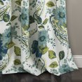 thumbnail image 3 of Lush Decor Floral Paisley Light Filtering Window Curtain Panel Pair 52""W x 108""L Blue, 3 of 6