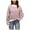 Pink, variant on Women's Mohair-Like Diamond Patterned Knit Fluffy Sweater Sweat Shirts Lightweight Comfortable Pull Over (Black, M)