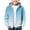 Blue, variant on Coerni Oversized Fuzzy Fleece Sweatshirt for Boys Girls Fleece Lined Sherpa Pullover Full Zip Gradient Thermal Jacket Hoodies Coat