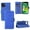 Blue, variant on iPhone 14 Case, TECH CIRCLE PU Leather Wallet Flip Card Slots Cover Money Pocket Magnetic Closure Stand Kickstand Folio Phone Protective Case For iPhone 14 6.1 inch, Black