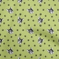 thumbnail image 1 of oneOone Georgette Viscose Pear Green Fabric Bull Craft Projects Decor Fabric Printed By The Yard 42 Inch Wide, 1 of 5