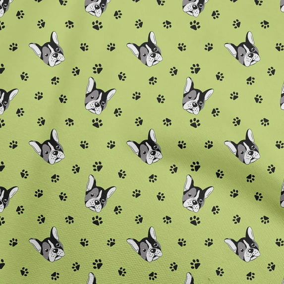 oneOone Georgette Viscose Pear Green Fabric Bull Craft Projects Decor Fabric Printed By The Yard 42 Inch Wide