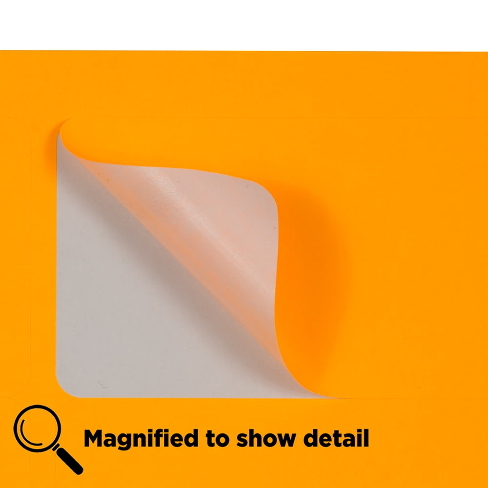 JAM Paper Shipping Labels, 2 x 4, Neon Fluorescent Orange, 120 per Pack