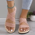 thumbnail image 5 of Xunlbb Clearance, Strap Grass Woven Hemp Rope Flat Bottomed Roman Shoes Beach Soft Sole Sandals, 5 of 5