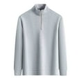 thumbnail image 2 of pstuiky camisa de manga larga para hombre, Sudadera con capucha de manga larga con cuello alto y color liso a la moda informal para hombre tops de invierno para hombre xxxl, 2 of 9