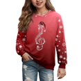 thumbnail image 1 of MIASHUI Chandail Décontracté pour Filles, Durable, Léger, Confortable pour Toutes les Saisons, Rouge, 3-4 Ans, 1 of 4