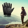 thumbnail image 4 of Guantes de bicicleta Antideslizante completo Pantalla táctil Transpirable Protección solar Choque Negro Cola Guantes de bicicleta, 4 of 7