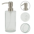 thumbnail image 5 of Unique Bargains 1 Pc Simple Cylindrical Soap Pump Dispenser for Hotels 350ml Clear Silver Tone, 5 of 6