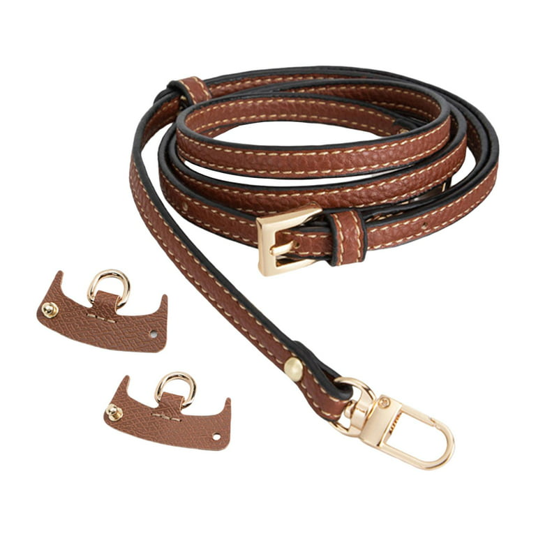 Purse Strap Universal Adjustable with No Punching Buckle Bag Shoulder Strap  Cross Body Strap for Small Bag Briefcase Purse DIY Modification Brown