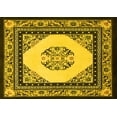 thumbnail image 1 of Ahgly Company Machine Washable Indoor Rectangle Persian Yellow Traditional Area Rugs, 5' x 8', 1 of 4
