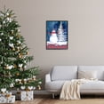 thumbnail image 3 of Stupell Industries Winter Snowman on Plaid Holiday Painting Black Framed Art Print Wall Art, 24 x 30, 3 of 9