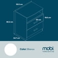 thumbnail image 4 of Buro de Madera Mobi Muebles Modelo Bamoa Color Blanco, 4 of 5