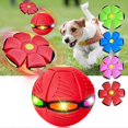 thumbnail image 1 of 2023 New Pet Toy Flying Saucer Ball, Flying Saucer Ball Dog Toy, Pet Toy Flying Saucer, With 6 Led Light TW,Red, 1 of 5