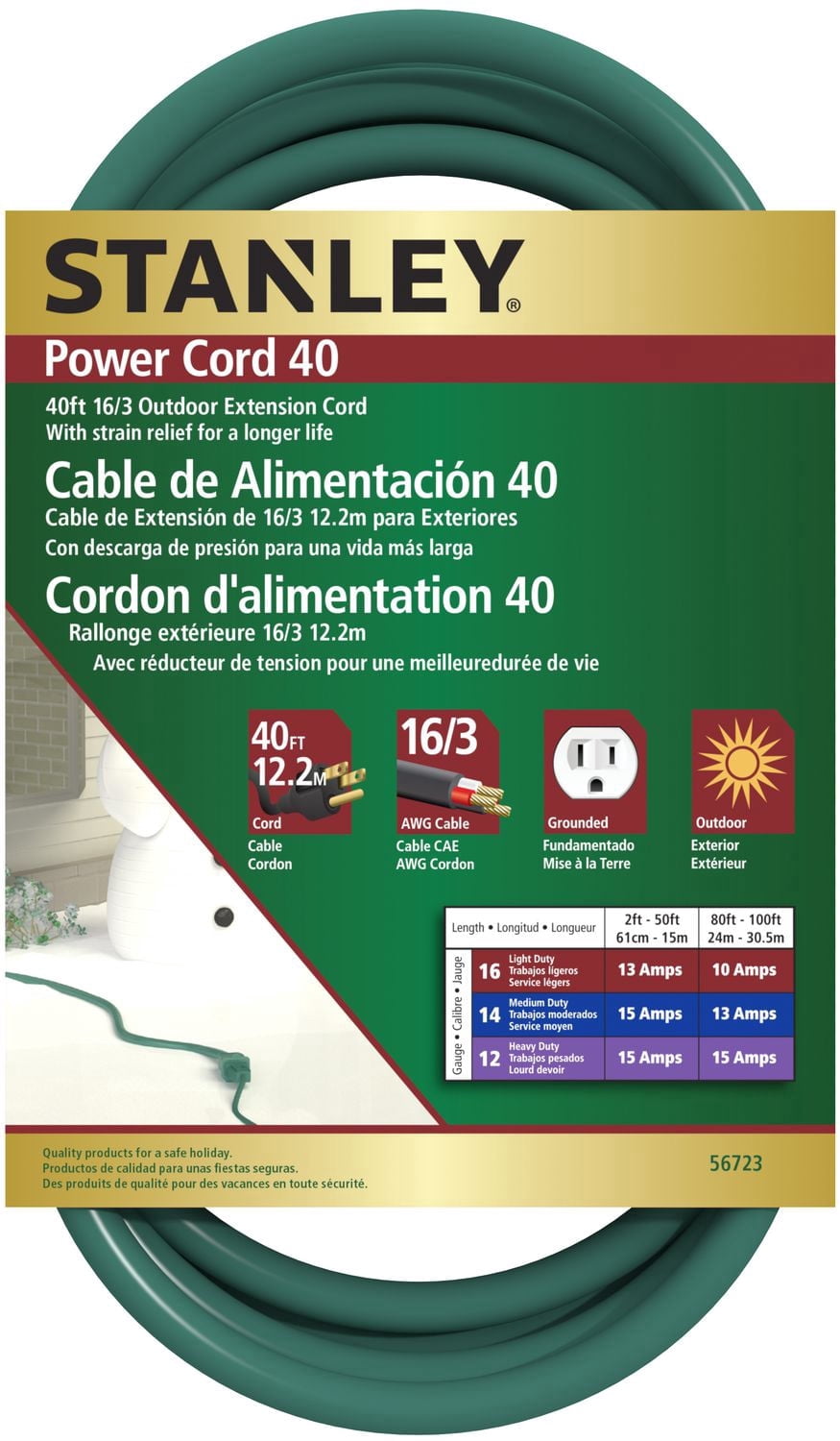 Stanley Cordon d'Alimentation 40 Vert