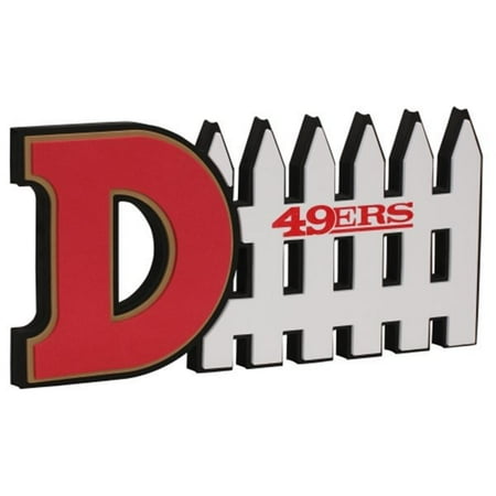 Nfl Pub Sign - NFL San Francisco 49ers 3D Foam D-Fence Sign