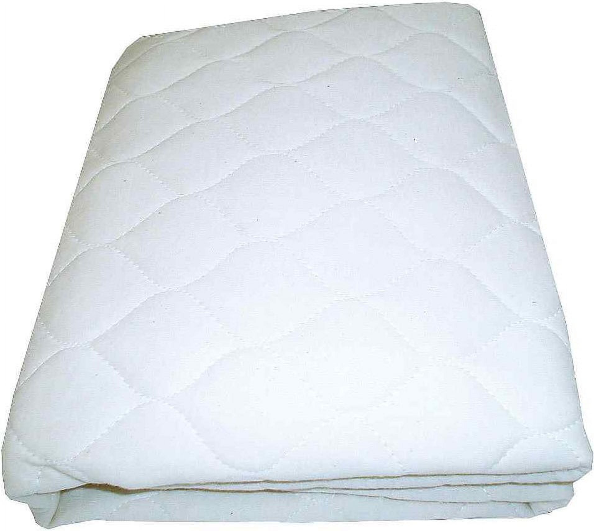 American Baby Company Waterproof Fitted Quilted Portable/Mini Crib Mattress Pad Cover, White