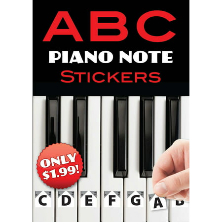 A B C Piano Note Stickers (Paperback)