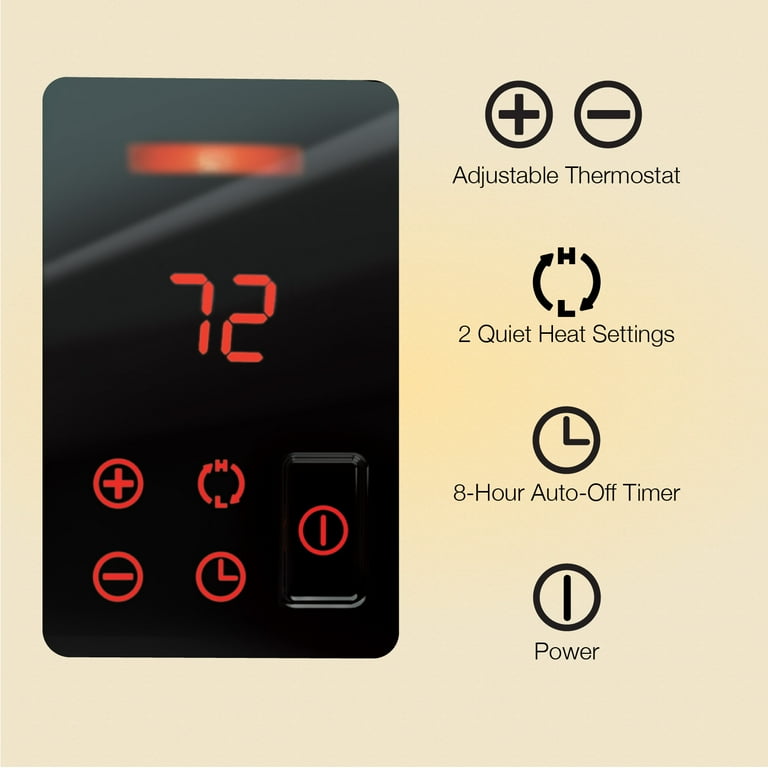 Lasko 1500W Electric Cyclonic Ceramic Room Space Heater with Timer, CC24920,  Black - Walmart.com