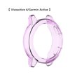thumbnail image 1 of Funda para reloj, pulsera, funda para reloj inteligente, protector deportivo, morado transparente, repuesto para Vivoactive 4 / Garmin Active Inevent EL001329-13, 1 of 7