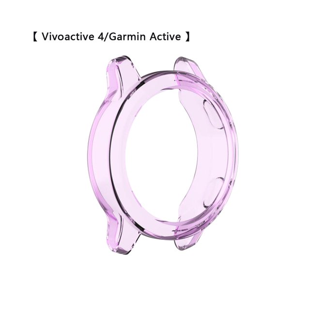 Funda para reloj, pulsera, funda para reloj inteligente, protector deportivo, morado transparente, repuesto para Vivoactive 4 / Garmin Active Inevent EL001329-13