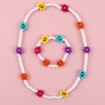 thumbnail image 3 of Bangcool Perle Collier Fleur Mignon Élastique Bohemia Collier Plage Collier avec Bracelet, 3 of 8