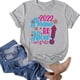thumbnail image 5 of Blusa de mujer Navidad Impreso Casual Moda Todo-fósforo Camiseta de manga corta Tops Pompotops  hfajkhk124337, 5 of 5