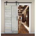 thumbnail image 1 of Essencaliy 36in x84in Solid Wood Barn Door, Made-in-USA Farmhouse Interior Sliding Barn Door With 6.25ft Barndoor Hardware Kit (DIY), 1 of 5