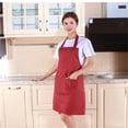 thumbnail image 1 of 2025 Special Deals! NEGJ Women Kitchen Apron With Hand Wipe Pockets for Cooking Baking Wipeable Oil Proof Wreath Rabbit Kitchen Nail Shop Apron, 1 of 1