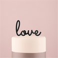 thumbnail image 1 of Wedding Star 9846-10 Love Acrylic Cake Topper - Black, 1 of 1
